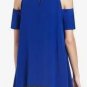 $208 New BCBG Max Azria Blue Sapphire Cut Out Cocktail Party Top NWT S