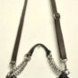 $298 NWT BCBG Max Azria Black Brown Leather Shoulder Hand Bag Purse M