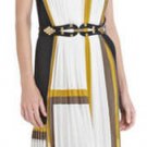 $348 New BCBG Max Azria Runway "Cosmo" Talc Party Cocktail Gown Dress XXS