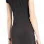 $188 New BCBG Max Azria "Maiya" Black Lace Front Cocktail Party Dress L