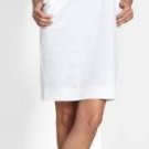 $228 New BCBG Max Azria "Doree" Rayon Cotton White Knit Cocktail Dress M