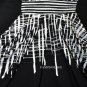 $198 New BCBG Max Azria "Andy" Black White Draped Jersey Party Dress M
