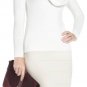 $148 New BCBG Max Azria "Love" Off White Cowl Neck Knit Sweater Top NWT S