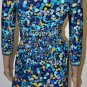 $218 New BCBG Max Azria Blue Jade Faux Wrap Party Dress XSP