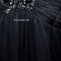 $340 New BCBG Max Azria Black Embellished Cocktail Party Gown Dress 8P