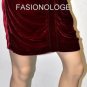 $188 New BCBG Max Azria Dark Sangria Rayon Silk Blend Skirt 10