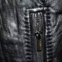 $348 New BCBG Max Azria Black Genuine Leather Motorcycle Coat Jacket NWT XS