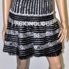 $348 New BCBG Max Azria "Madeline" Black Strapless Organza Cocktail Dress 2