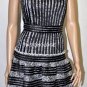 $348 New BCBG Max Azria "Madeline" Black Strapless Organza Cocktail Dress 2