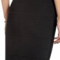 $198 New BCBG Max Azria Black "Josey" Zipper Textured Bandage Power Skirt S