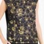 $328 New BCBG Max Azria "Porshea" Black Sequin Lace Cocktail Party Top NWT XS