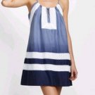 $298 New BCBG Max Azria "Vala" Pacific Blue Cotton Cocktail Party Dress S