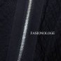$238 New BCBG Max Azria Black Stitched Zipper Woven Cropped Jacket Blazer L
