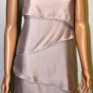$328 New BCBG Max Azria Runway Mauve Rose "Celine" Silk Cocktail Dress L