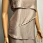 $328 New BCBG Max Azria Runway Mauve Rose "Celine" Silk Cocktail Dress L