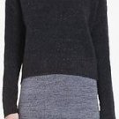 $148 New BCBG Max Azria "Ida" Dark Charcoal Knit Party Sweater Top NWT M