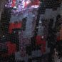 $498 New BCBG Max Azria Black Red Print Sequin Short Cocktail Party Dress M