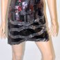 $498 New BCBG Max Azria Black Red Print Sequin Short Cocktail Party Dress M