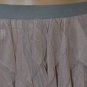 $148 New BCBG Max Azria Runway Ruffle Sepia Grey Party Skirt L