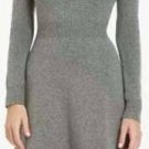 $198 New BCBG Max Azria "Nellie" Heather Grey Cowl Neck Sweater Dress NWT XXS