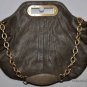 $398 New BCBG Max Azria Peuter Gold Leather Medium Hand/Shoulder Bag Purse OS