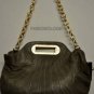 $398 New BCBG Max Azria Peuter Gold Leather Medium Hand/Shoulder Bag Purse OS