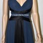 $398 New Max&Cleo by BCBG Deep Lake Beaded Satin Chiffon Party Dress Gown 4