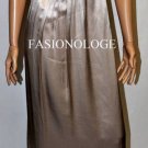 $398 New BCBG Max Azria Vapor One Shoulder Pleated 100% Silk Cocktail Dress 2