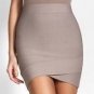 $138 New BCBG Max Azria "Silvie" Cinder Bandage Short Power Skirt NWT M