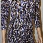 $288 New BCBG Max Azria Berry Mist Jersey Zipper Print Cocktail Party Dress XXS