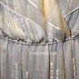 $1,198 New BCBG Max Azria Wrap Ruffle Silk Chiffon Crystals Party Dress Gown L