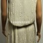 $1,198 New BCBG Max Azria Wrap Ruffle Silk Chiffon Crystals Party Dress Gown L