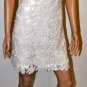 $488 New BCBG Max Azria Sequin Foliage Crochet Cut Out Short Cocktail Dress L