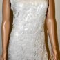 $488 New BCBG Max Azria Sequin Foliage Crochet Cut Out Short Cocktail Dress L