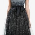 $398 New BCBG Max Azria "Rae" Strapless Black Mesh Cocktail Party Dress 0