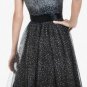 $398 New BCBG Max Azria "Rae" Strapless Black Mesh Cocktail Party Dress 0