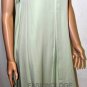 $498 New BCBG Max Azria Pistachio Green Silk Draped Back Cocktail Dress L