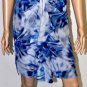 $298 New BCBG Max Azria "Marisol" Blue 100% Silk Zipper Cocktail Dress 2