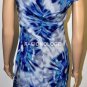 $298 New BCBG Max Azria "Marisol" Blue 100% Silk Zipper Cocktail Dress 2