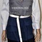 $298 New BCBG Max Azria "Ilkina" White Cotton Color Block Tiered Party Dress 8