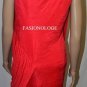 $218 New BCBG Max Azria Rio Red Draped Stretch Jersey Party Cocktail Dress M