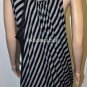$228 New BCBG Max Azria Black Mesh Overlay Stripe Party Dress XS