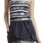 $398 New BCBG Max Azria "Milo" Strapless Blue Sequin Cocktail Party Dress 4