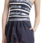 $398 New BCBG Max Azria "Milo" Strapless Blue Sequin Cocktail Party Dress 4