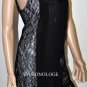 $398 New BCBG Max Azria Black Embellished Lace Cocktail Party Dress 6