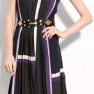 $348 New BCBG Max Azria Runway "Cosmo" Black Party Cocktail Gown Dress M