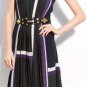 $348 New BCBG Max Azria Runway "Cosmo" Black Party Cocktail Gown Dress M