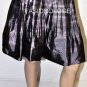 $482 New BCBG Max Azria Quail Combo A-Line Pleated Woven Silk Skirt ~0~