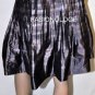 $482 New BCBG Max Azria Quail Combo A-Line Pleated Woven Silk Skirt ~0~