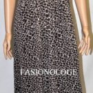 $328 New BCBG Max Azria Black Animal Print Chiffon Cocktail Party Dress Gown 4